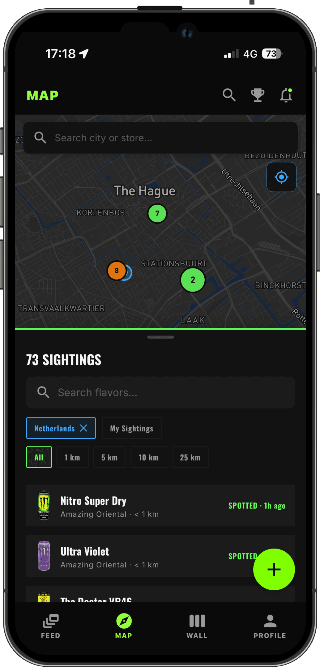 BeastVault map of sightings