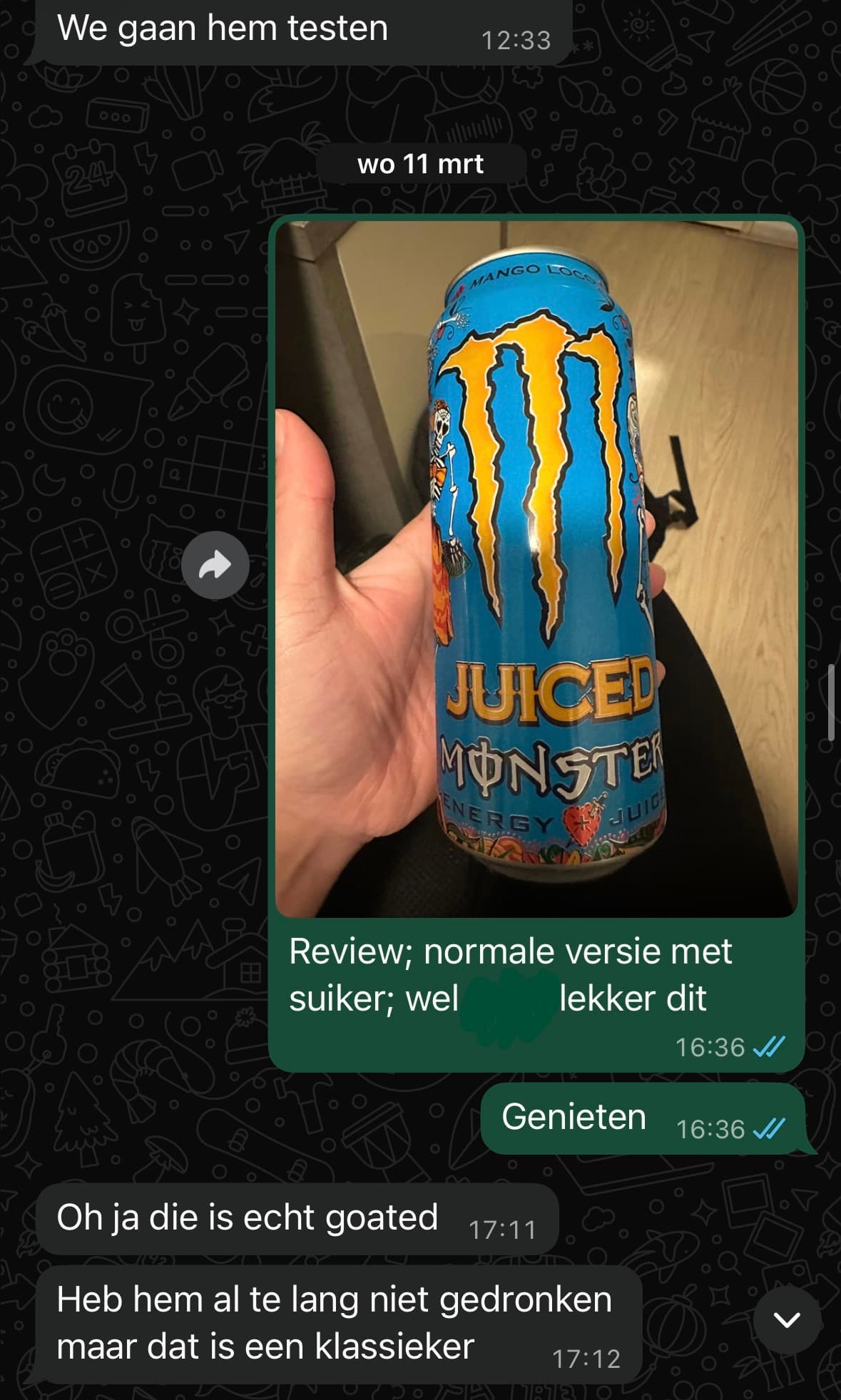 WhatsApp chat, trying something new